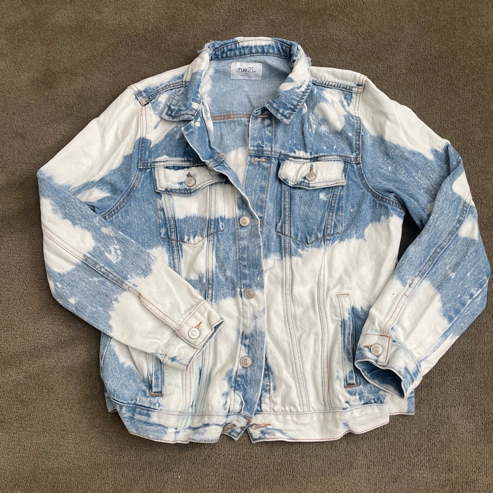 Tye dye denim jacket